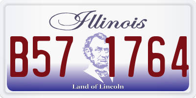 IL license plate B571764