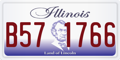 IL license plate B571766