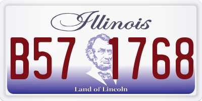 IL license plate B571768