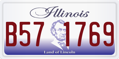 IL license plate B571769