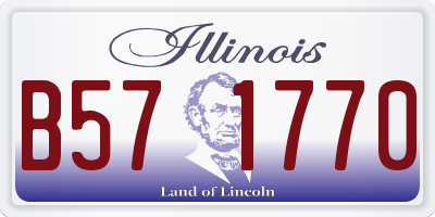 IL license plate B571770