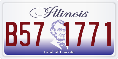 IL license plate B571771