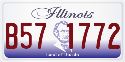 IL license plate B571772