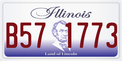 IL license plate B571773