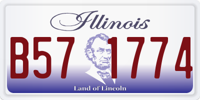 IL license plate B571774