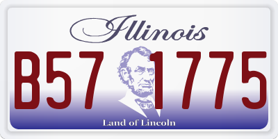 IL license plate B571775