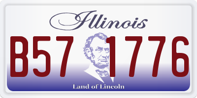 IL license plate B571776