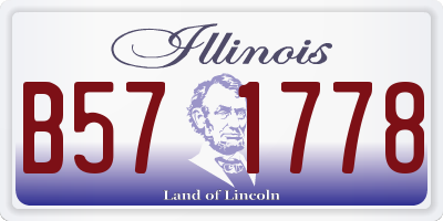 IL license plate B571778