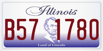 IL license plate B571780