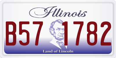 IL license plate B571782