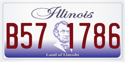 IL license plate B571786