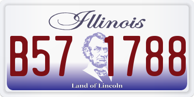 IL license plate B571788