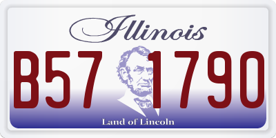 IL license plate B571790
