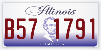 IL license plate B571791