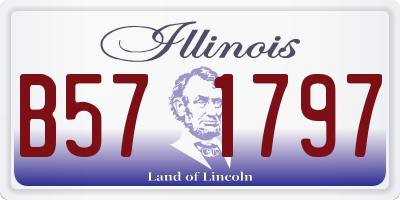 IL license plate B571797