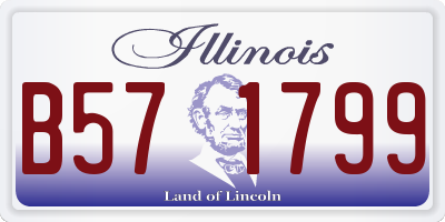 IL license plate B571799