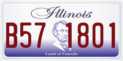 IL license plate B571801