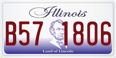 IL license plate B571806