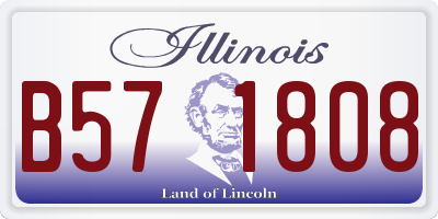 IL license plate B571808
