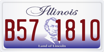 IL license plate B571810