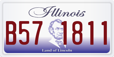 IL license plate B571811