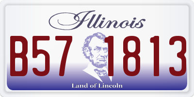 IL license plate B571813
