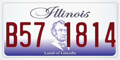 IL license plate B571814