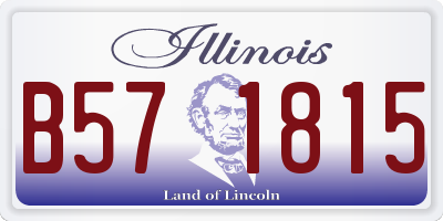 IL license plate B571815