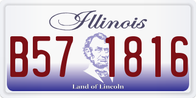 IL license plate B571816