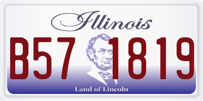 IL license plate B571819