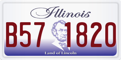 IL license plate B571820