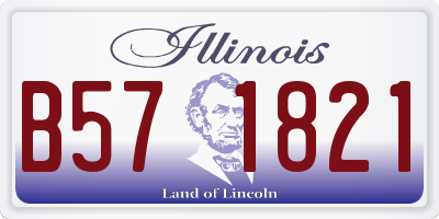 IL license plate B571821