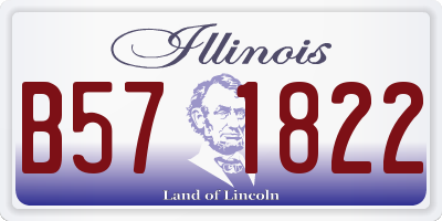IL license plate B571822