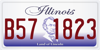 IL license plate B571823