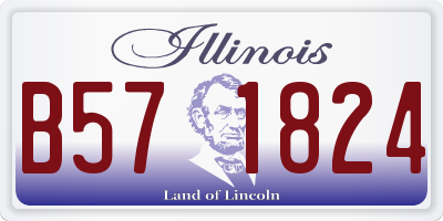 IL license plate B571824