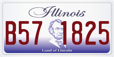 IL license plate B571825