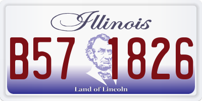IL license plate B571826