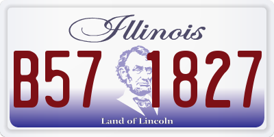 IL license plate B571827