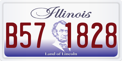 IL license plate B571828