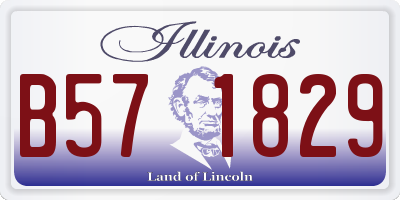 IL license plate B571829