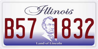 IL license plate B571832