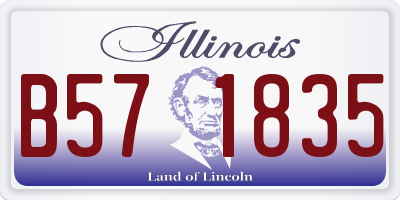 IL license plate B571835