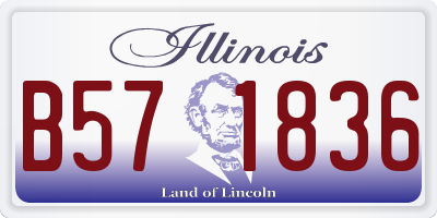 IL license plate B571836