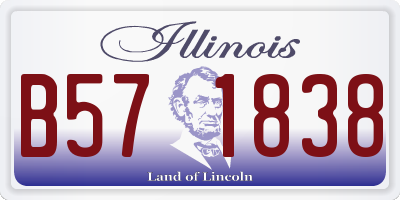 IL license plate B571838