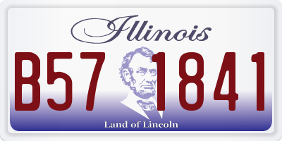 IL license plate B571841