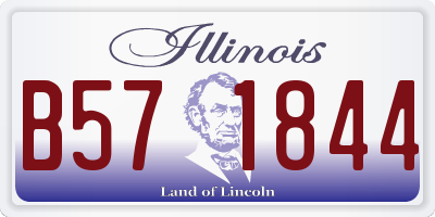 IL license plate B571844
