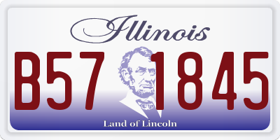 IL license plate B571845
