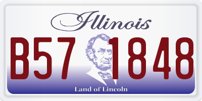 IL license plate B571848