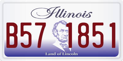 IL license plate B571851