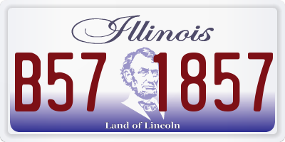 IL license plate B571857